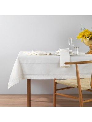 Schafer Home Pia Masa Örtüsü Seti 12 Parça - Krem