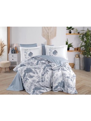 Mg Çift Kişilik Poplin Nev  Denim