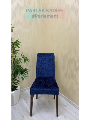 Parlak Kadife Kumaş Standart Işıltılı Lüks Sandalye Koruyucu Örtüsü - Parlament - Beş Adet