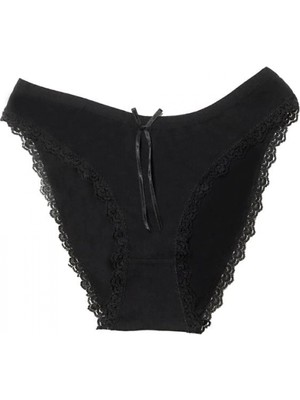 Marsilyan- Şahinler Kadın Paça Dantelli ve Kurdele Süslemeli Bikini B275