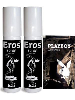 Eros Black *delayspray* 2 Tüp Erkeklere Geciktiricisprey 20 ml + Kaydırıcıjel