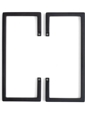 System 4703 Alt Taban Kulp Yarım Tek Adet - Siyah Renk 128 mm (Iki Delik Arası Mesafe)