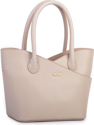 Nas Bag Kadın El ve Omuz Çantası Premium Seri Kum Lopez