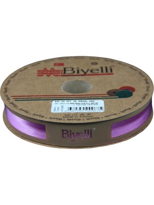 Buffer Biye Saten Katlı 068 Gül Kurusu 2 cm 25 Metre %100 Polyester