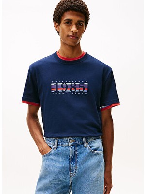 Tommy Hilfiger Erkek Tjm Regular 1985 Dna Grafik Ss T-Shirt