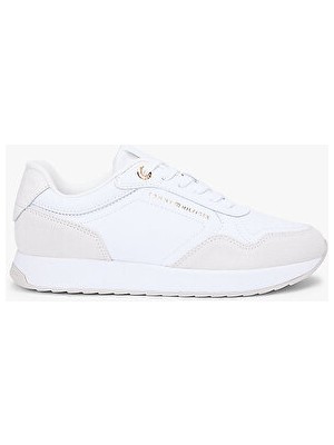 Tommy Hilfiger Kadın Monogram Detaylı Mix Material Spor Ayakkabı