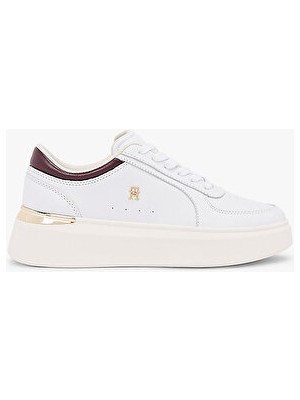 Tommy Hilfiger Kadın Shiny Platform Detaylı Deri Sneaker