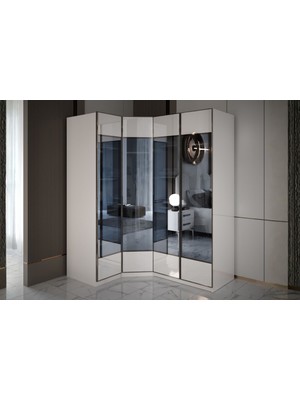 Doressa Modd 4 Kapılı Köşe Gardırop