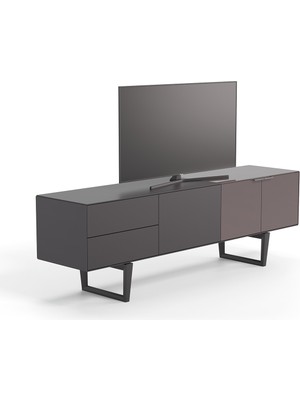 Enza Home Modena Ayaklı Tv Sehpası - Metalik Kahve