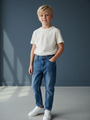 Zekids Erkek Çocuk Denim Pantolon