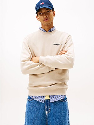 Tommy Hilfiger Erkek Tjm Regular Linear Bisiklet Yaka Sweatshirt