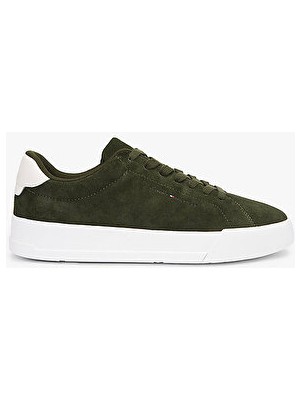 Tommy Hilfiger Erkek Th Erkek Court Core Süet Sneaker