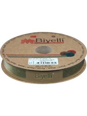 Buffer Biye Simli Katlı Ta 2 cm 25 Metre %50 Simli % 50 Polyester