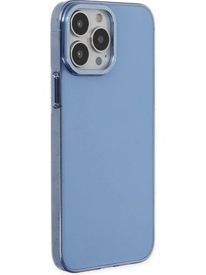 Genel Tedarik iPhone 13 Pro Kılıf Anka Pc Sert Metal Kapak - MAVI-(5796) - EMTHBA2081-9396