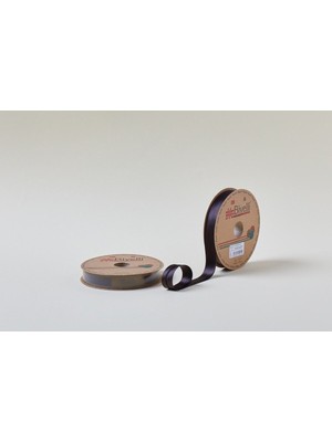 Buffer Biye Saten Katlı 023 Koyu Kahve 2 cm 25 Metre %100 Polyester