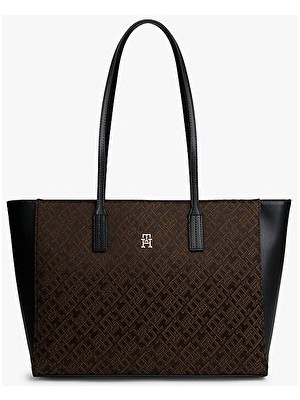 Tommy Hilfiger Kadın Th Latam Jacquard Tote Çanta