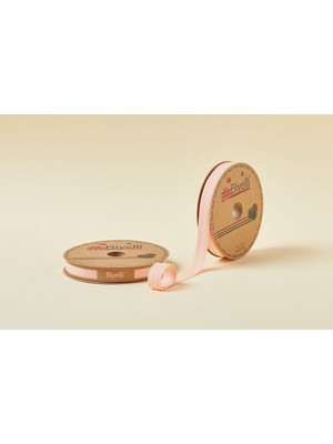 Buffer Biye Koton Katlı D45 Somon 2 cm 25 Metre %65 Koton %35 Polyester