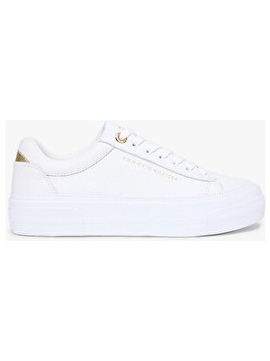 Tommy Hilfiger Kadın Th Foxing Platform Detaylı Deri Sneaker