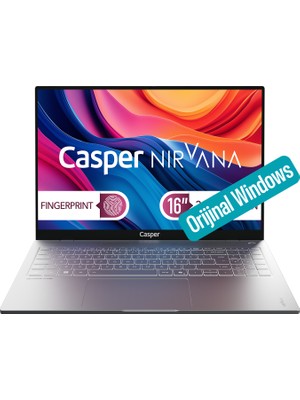 Casper Nirvana S100 300NIT i5-13420H 32GB DDR5 1TB SSD 16" W11H Laptop S100.1342-DF00A-G-F