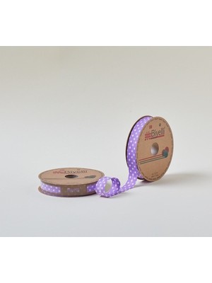 Buffer Biye Büyük Puanlı Katlı A18 Mor 2 cm 25 Metre %65 Koton %35 Polyester