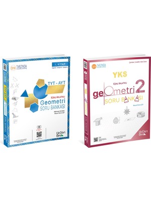 ÜçDörtBeş Yayınları Üçdörtbeş 2026 Tyt Ayt Geometri 1. Kitap ve 2. Kitap Soru Bankası Seti 2 Kitap