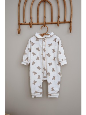 Oh la la Koala For Little Ones Ayıcık Baskılı Çıt Çıtlı Puffy Sleep Serisi Tulum