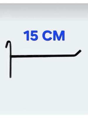 Md Vitrin Dekorasyon 50 Adet, 15 Cm, Siyah Boyalı Tel Pano Kancası, Raf Kancası, Pano Teli, Askılık Teli, Çorap Askısı