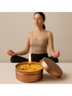 Akanart Papatya Kokulu Meditasyon Mumu – Doğal Soya Mum