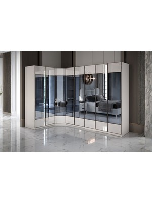 Doressa Modd 8 Kapılı Köşe Gardırop