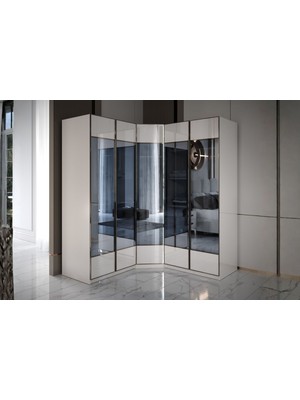 Doressa Modd 5 Kapılı Köşe Gardırop