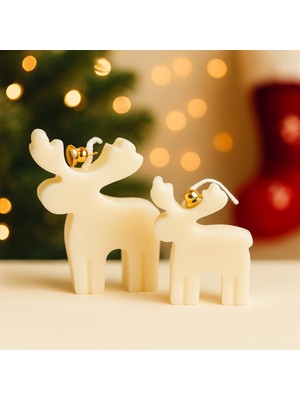 Akanart Ikili Noel Geyik Mumu – Vegan Soya Mum