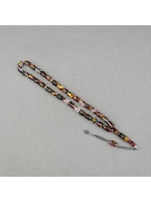 Lapisdo Arizona Katalin Alpaka Püskül Kapsül Kesim 8X12MM Tesbih- Sedefli