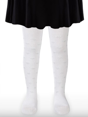 Civil Girls Simli Kalp 3-11 Yaş Kız Külotlu Çorap - Pembe 7-8 Yaş