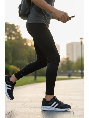 Enoch Erkek Spor Ayakkabı Şeritli Koşu ve Yürüyüş Sneaker Hafif Tabanlı Günlük Model