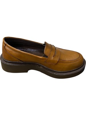 Güven Kundura Kadın Kalın Taban Ortepedi Hakiki Deri Ayakkabı