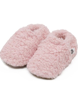 Ella Bonna Teddy Bebek Patiği Ev Pandufu, Kaydırmaz Taban, Organik Pamuk Astar Kreş Ayakkabısı