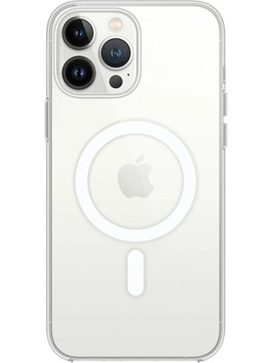 Genel Tedarik iPhone 15 Pro Max Kılıf Magneticsafe Şeffaf Silikon - ŞEFFAF-(5796) - EMTHBA3622-1548