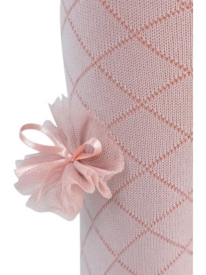 Civil Girls Petek Tüllü Aksesuar 3-7 Yaş Kız Külotlu Çorap - Pembe 7-8 Yaş