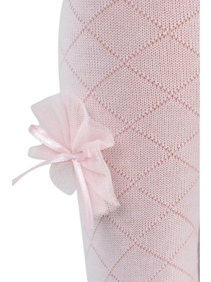 Civil Girls Petek Tüllü Aksesuar 3-7 Yaş Kız Külotlu Çorap - Pembe 3-4 Yaş