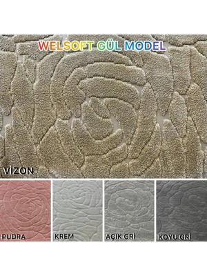 Gül Model Welsoft Yumuşak Kış Aylarının Vazgeçilmez Yatak Koruyucu Örtüsü - Krem - 110X200
