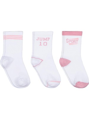 Civil Girls Sport 3'lü 2-12 Yaş Kız Soket Çorap - Standart 8-9 Yaş