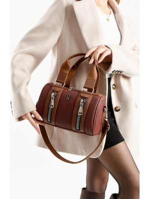 Bipanya Pablo Garnili Silindir Lakost Kadın Omuz Çantası BP-4864O