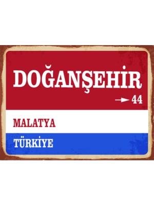BiveSa Malatya Ili Doğanşehir Ilçesi  Retro Ahşap Sokak Tabelası
