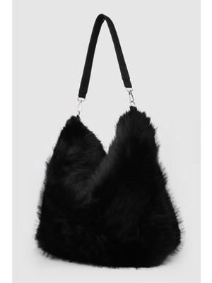 La'Graccio Paris La\'graccio Paris Laco Büyük Boy Peluş Omuz Çantası