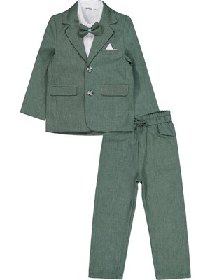Civil Boys Papyonlu Gömlekli 3 Lü 2-5 Yaş Takım Elbise - Haki 3-4 Yaş