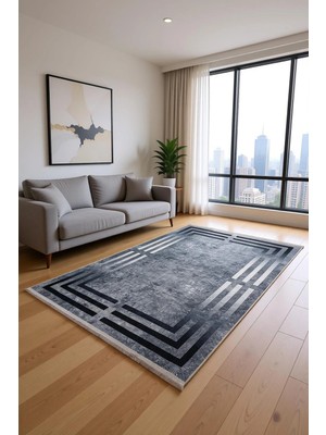 Blghome Dokuma Tabanlı Kolay Tamizlenir Dekoratif Halı BLG3803