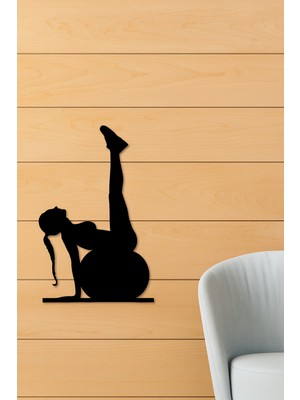 Evsay Pilates Toplu Dekor Tablo Mdf Ahşap Lazer Kesim Duvar Panosu 20*28