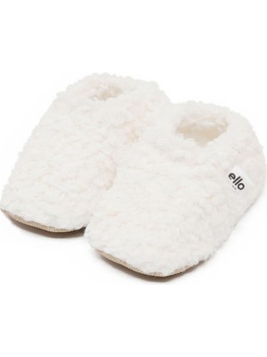 Ella Bonna Teddy Bebek Patiği Ev Pandufu, Kaydırmaz Taban, Organik Pamuk Astar Kreş Ayakkabısı