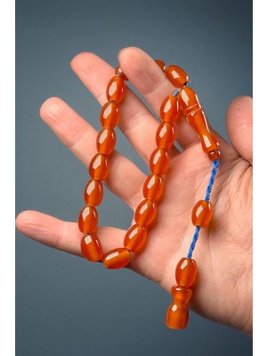 Tesbihkenti Şükrü Baba Atölyesinden Osmanlı Tadın Maskot Sıkma Kehribar Tesbih