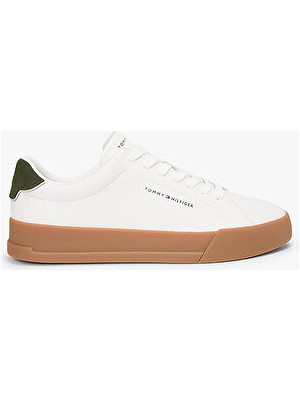 Tommy Hilfiger Erkek Th Court Deri Detaylı Sneaker